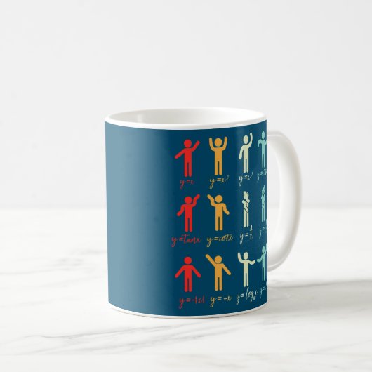 Mug Algebra Danse Math Math Enseignant Cadeau (Devant droit)