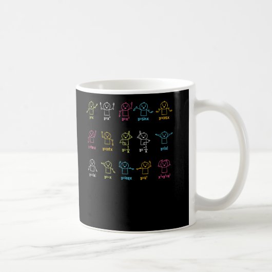 Mug Algebra Graphique de danse Chiffres Math Equation  (Droite)