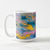 Mug "Algeciras" Vagues de sable rose bleu (Gauche)