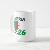 Mug Algeria 2026 Soccer Fan Design with Crescent Star  (Devant gauche)