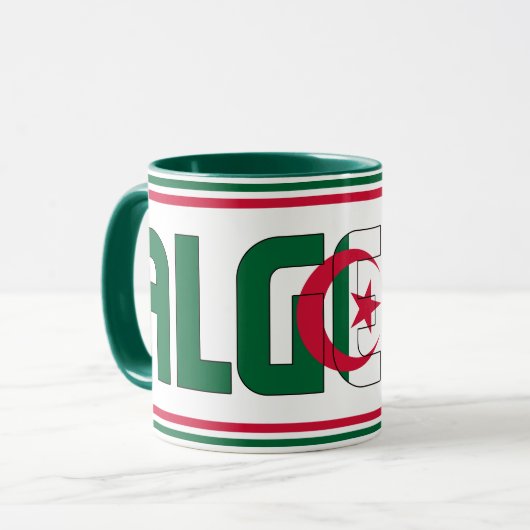 Mug Algérie Drapeau National Café Patriotique (Devant gauche)