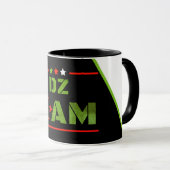Mug Algérie DZ Team Algérie DZ Couleurs Drapeau DZ Pow (Devant droit)
