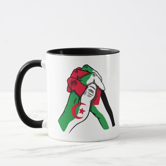 MUG ALGÉRIE ET PALESTINE MAINS (Gauche)