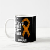 Mug Algodystrophie Le Combat De Ma Nièce Est Mon Comba (Gauche)
