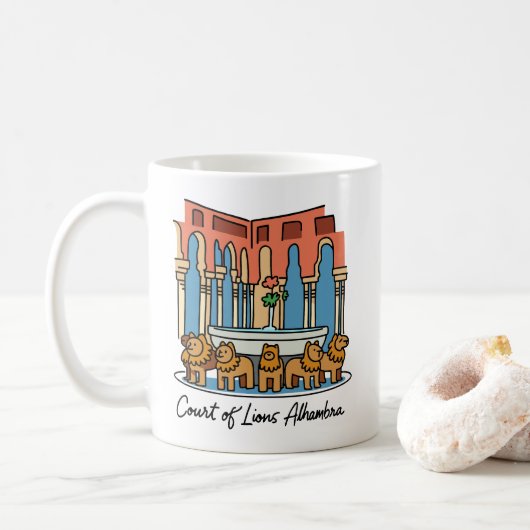 Mug Alhambra Cour des Lions 3 (Avec donut)