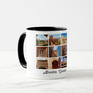 Mug Alhambra, Grenade, Espagne Photo Collage