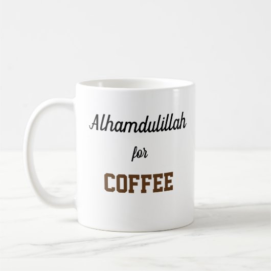 Mug Alhamdulillah pour le café (Gauche)