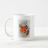 Mug Alice aux coeurs blancs de lapin du pays des (Gauche)