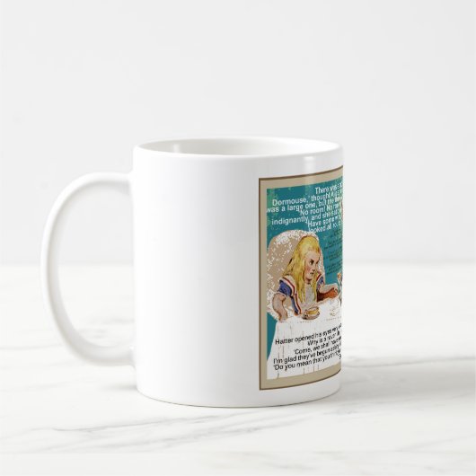 Mug Alice avec Hatter Mad et lièvre de mars (Gauche)