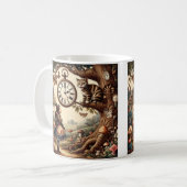 Mug Alice & Cheshire Cat: Whimsical Wonderland Fantasy (Devant gauche)