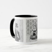 Mug Alice chez le chat fou de Cheshire de chapelier de (Devant gauche)