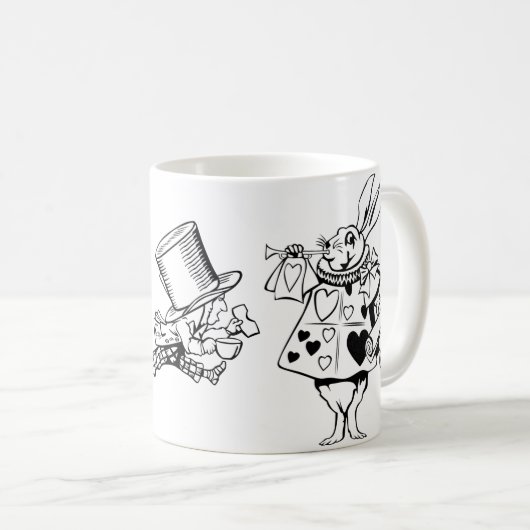 Mug Alice chez le lapin d'images du pays des (Devant droit)