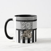 Mug Alice dans la grunge de Gryphon du pays des (Gauche)