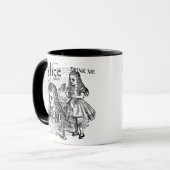 Mug Alice Drink Me Collage (Devant gauche)