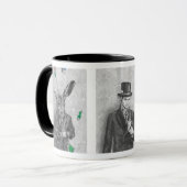 Mug Alice en lièvres fous de mars de chapelier de (Devant gauche)