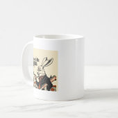 Mug Alice Lapin Blanc Classique Wonderland  (Devant gauche)