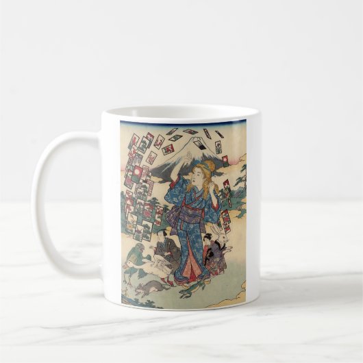 Mug Alice Lost in Japan | Ukiyo-e Floating Wonder (Gauche)