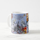Mug Alice nonsense rideau merveilleux - Bleu (Devant gauche)