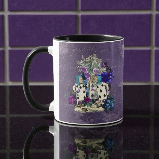 Mug Alice sombre rustique violet foncé