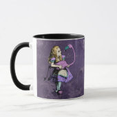 Mug Alice sombre rustique violet profond (Gauche)