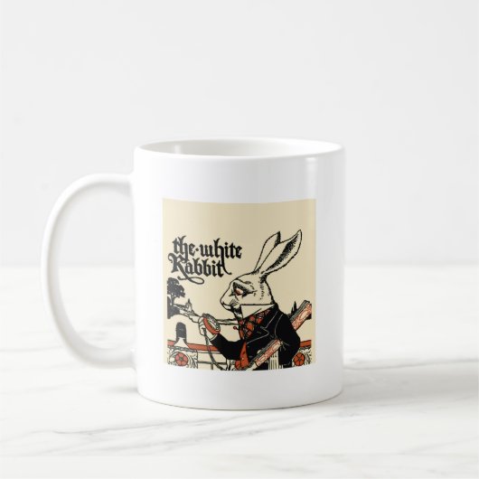 Mug Alice White Rabbit Classic Wonderland (Gauche)