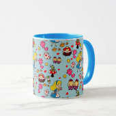 Mug Alice Wonderland Mad Hatter Cat Doodle (Devant droit)