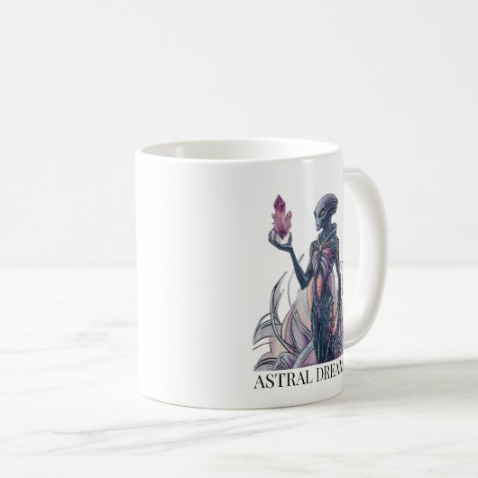 Mug Alien Abstrait (Devant droit)