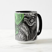 Mug Alien Abstrait déplaisant (Devant droit)