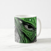 Mug Alien Abstrait déplaisant (Devant droit)