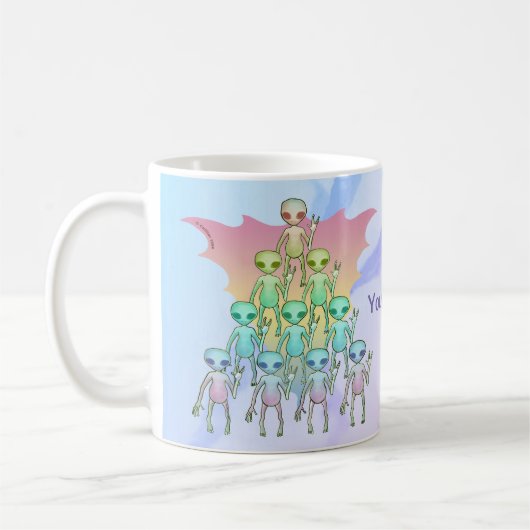Mug Alien arc-en-ciel (Gauche)