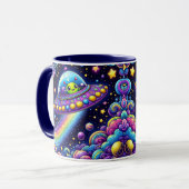 Mug Alien Arc-en-Ciel Kawaii (Devant gauche)