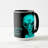 Mug Alien, Bonjour (Devant droit)