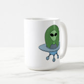 Mug Alien dans son petit vaisseau spatial (Devant droit)