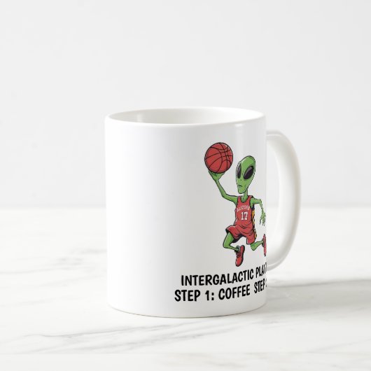 Mug Alien de basket (Devant droit)