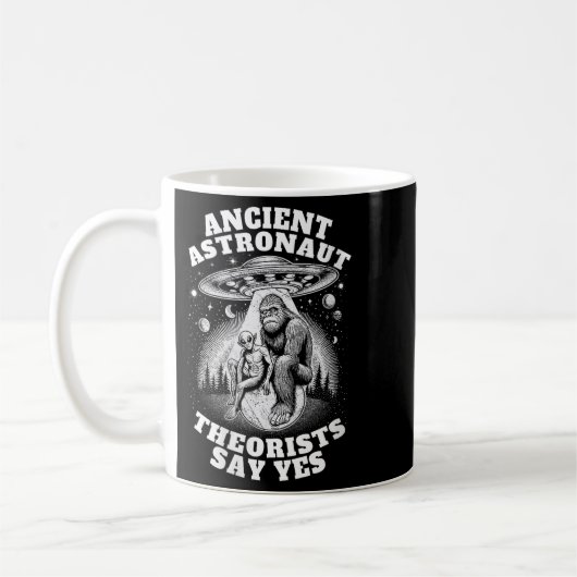 Mug Alien De Bigfoot Et Ufo I Ancien Astronaut T (Gauche)