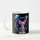 Mug alien de chat sphynx (Gauche)