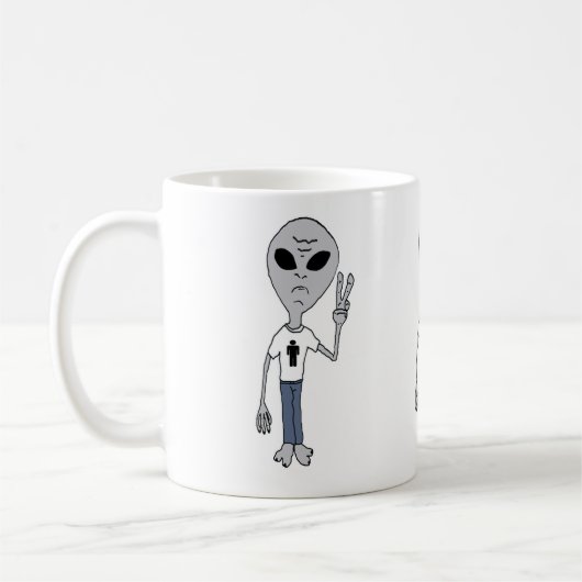 Mug Alien de la paix (Gauche)