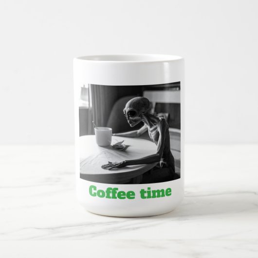 Mug Alien de l'heure du café (Centre)