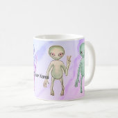 Mug Alien de paix fatigué (Devant droit)
