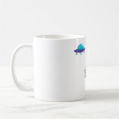 Mug Alien de paix mignon et vaisseau spatial (Gauche)