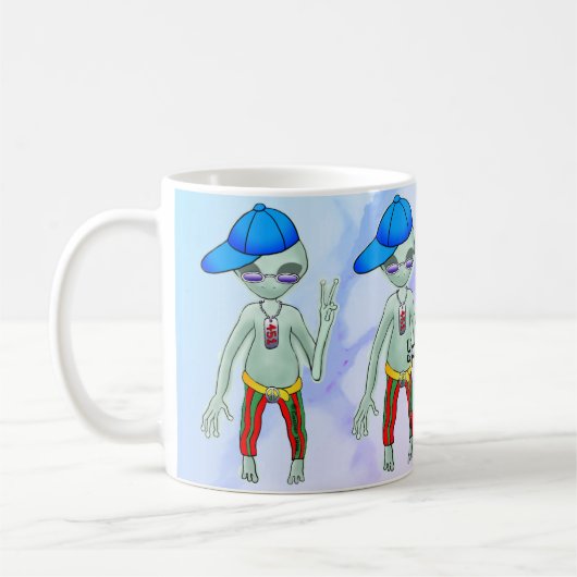 Mug Alien de punk (Gauche)