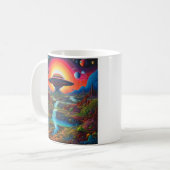 Mug Alien de rêve psychédélique (Devant gauche)