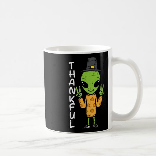 Mug Alien de Thanksgiving Thankful Funny Fall Space Me (Droite)