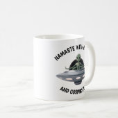 Mug Alien de yoga (Devant droit)