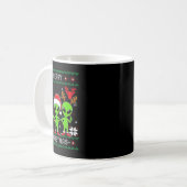 Mug Alien drôle Trio Joyeux Noël laid Santa Hat Gi (Devant gauche)