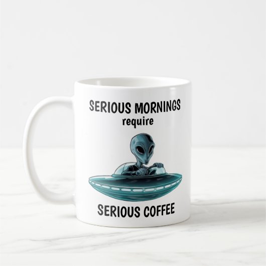 Mug Alien en OVNI (Gauche)