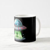 Mug Alien enlevant une vache (Devant droit)