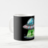 Mug Alien enlevant une vache (Devant gauche)