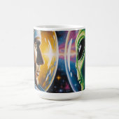 Mug Alien et astronaute dans l'espace  (Centre)