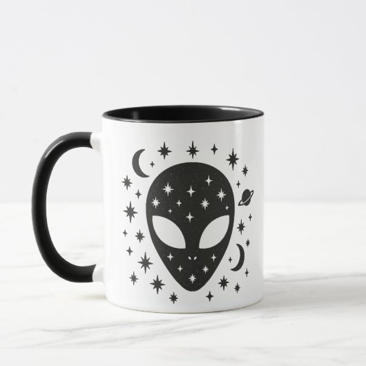 Mug Alien et étoiles (Gauche)